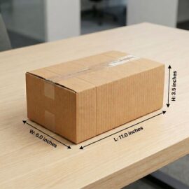 Large Shipping Box 11x6x3.5 Inches | Corrugated Packaging